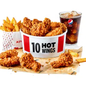 Hot Wings Meal: 10 Pc