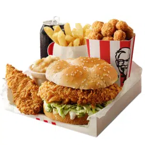 Zinger Tower Box Meal with 1 Pc Chicken